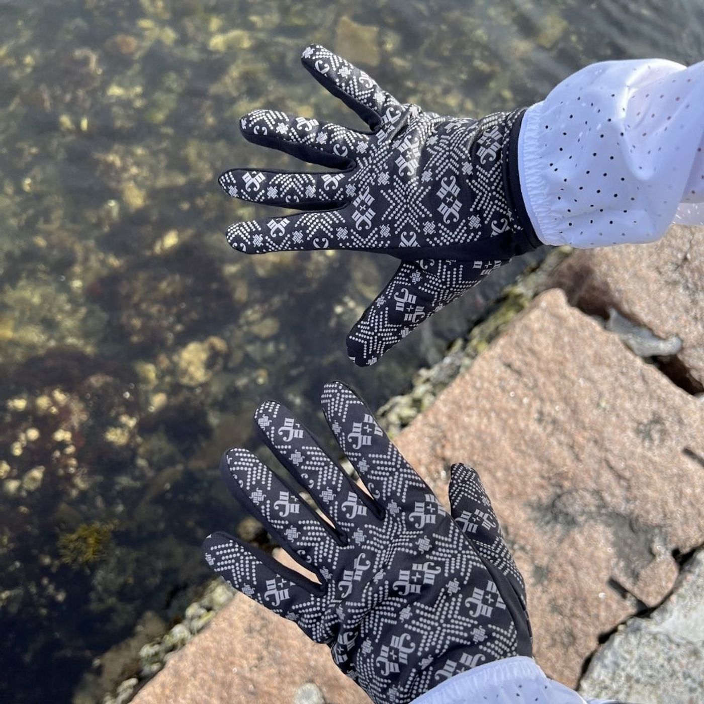 Morild Glitre resirkulert hanske med refleks, sort