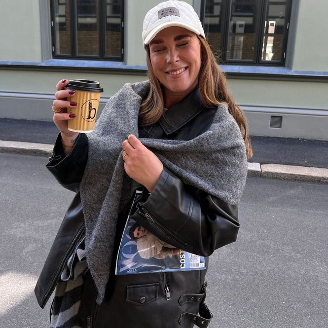 Hovedbilde Morild Soft Knit Triangel skjerf med refleks, grå