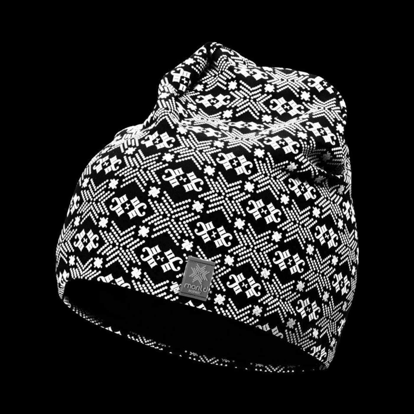 Morild Glitre Junior lue med refleks, hvit