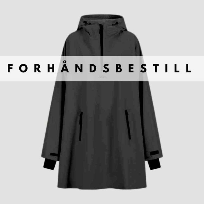 Hovedbilde Morild Bli Sett Poncho med regnbuerefleks, black