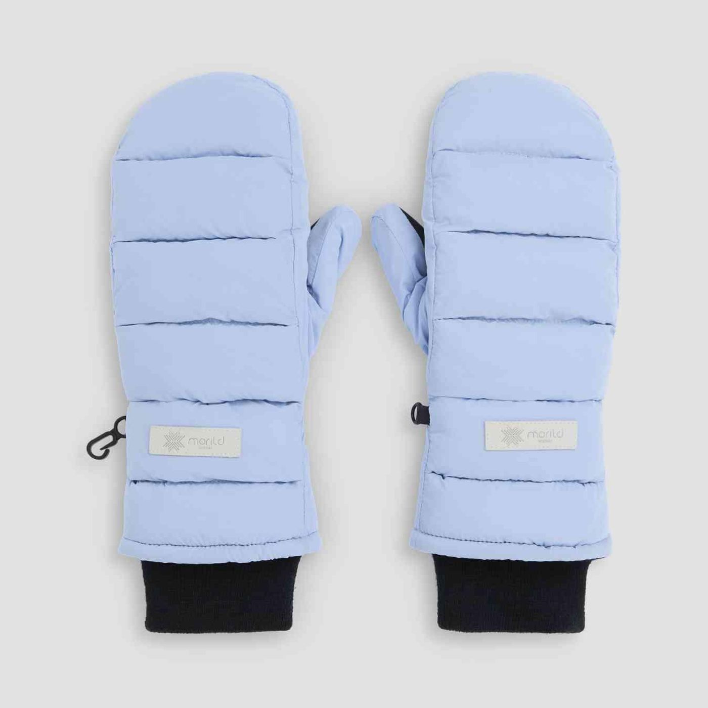 Morild Glød votter med refleks, Lys Blå