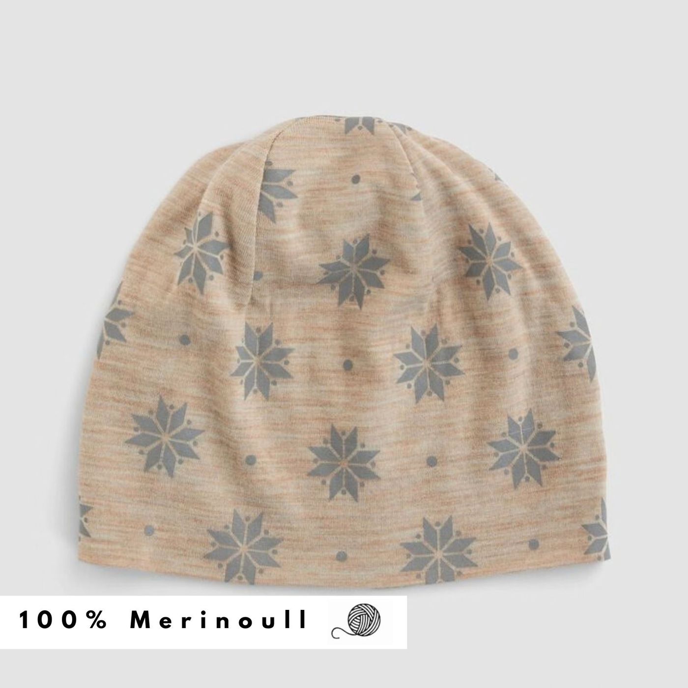 Morild Krystall lue med refleks, lys beige