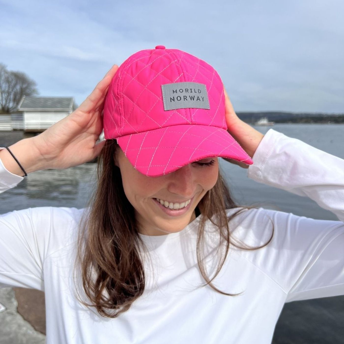 Morild Quilted Caps med refleks, rosa