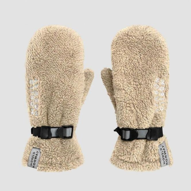 Hovedbilde Morild Teddy Fleece Votter med refleks, sand