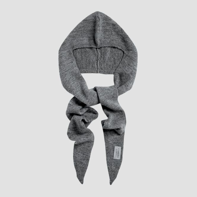 Hovedbilde Morild Soft Knit Hood skjerf med refleks, grå