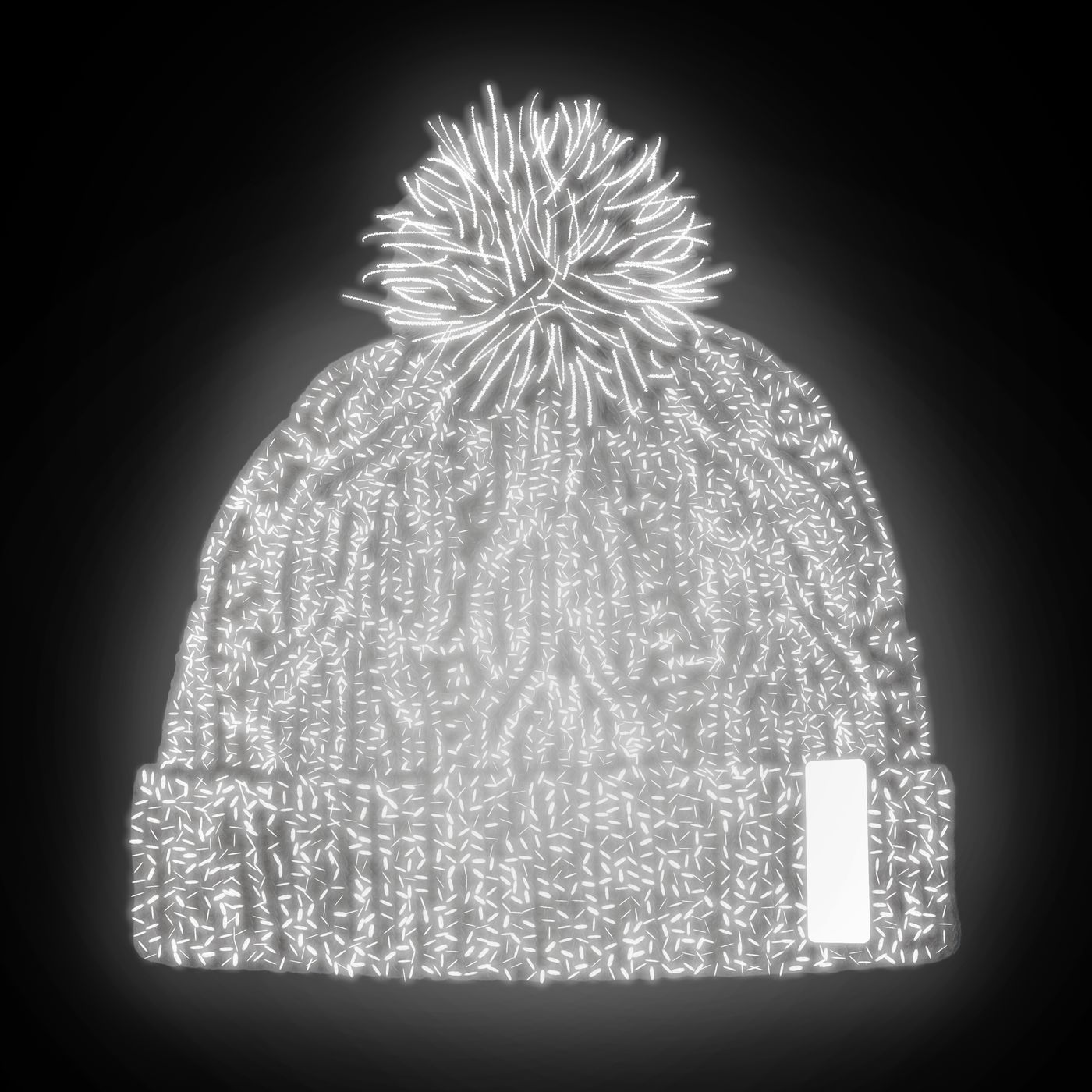 Morild Mini Flette lue ull med refleks, sand