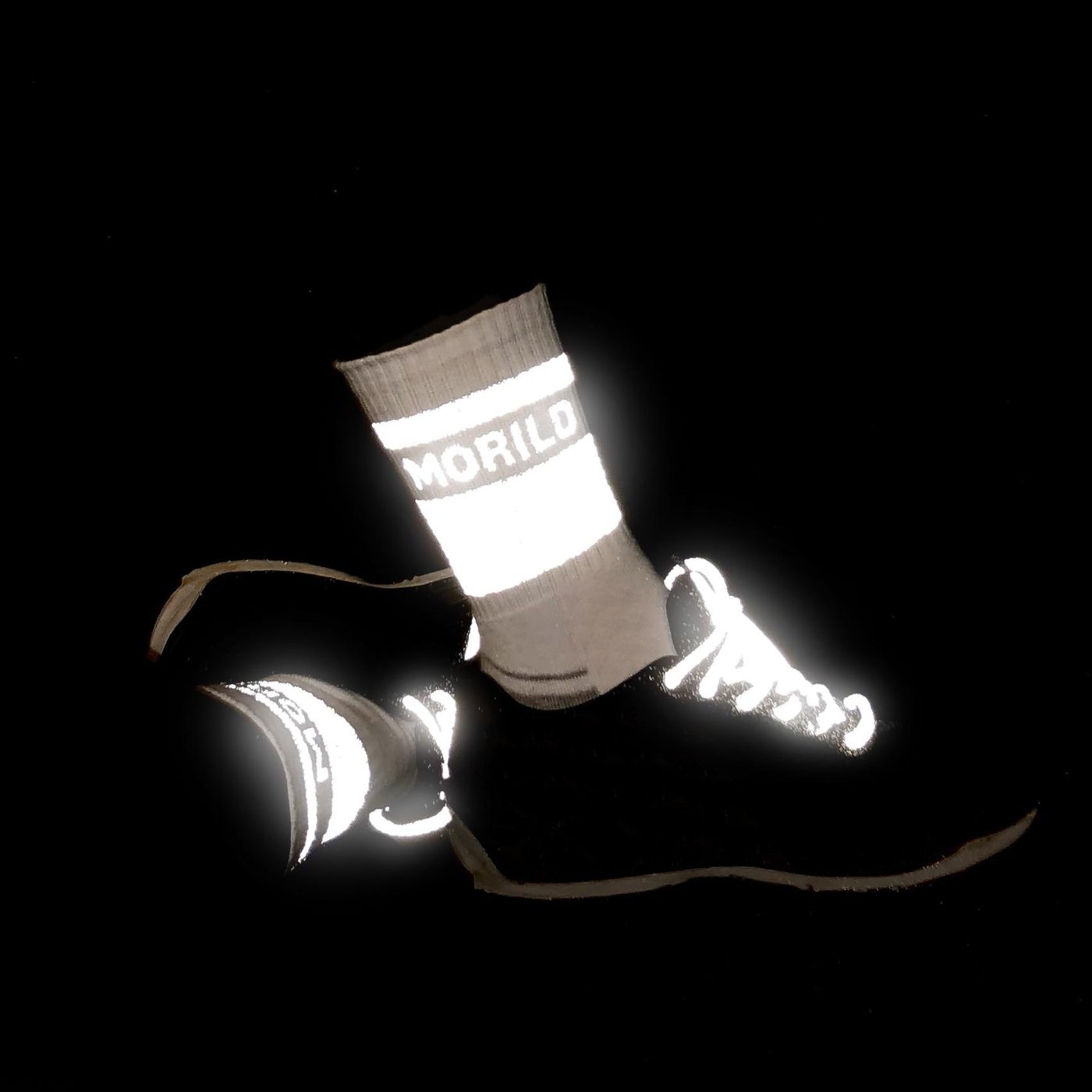 Morild Sokker med refleks, Mørk grå