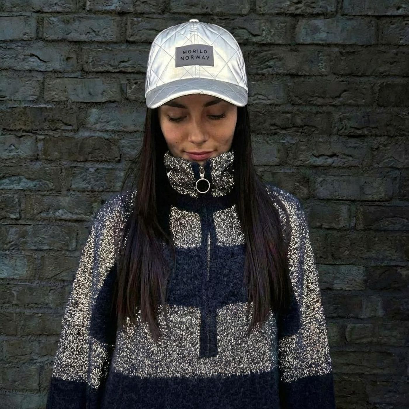 Morild Quilted Caps med refleks, hvit