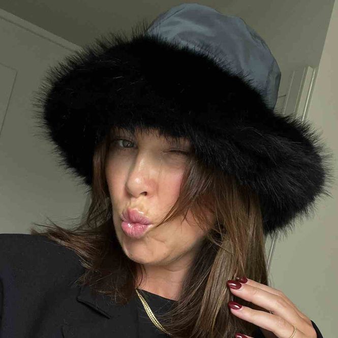 Hovedbilde Morild Fuskepels hatt med refleks, sort