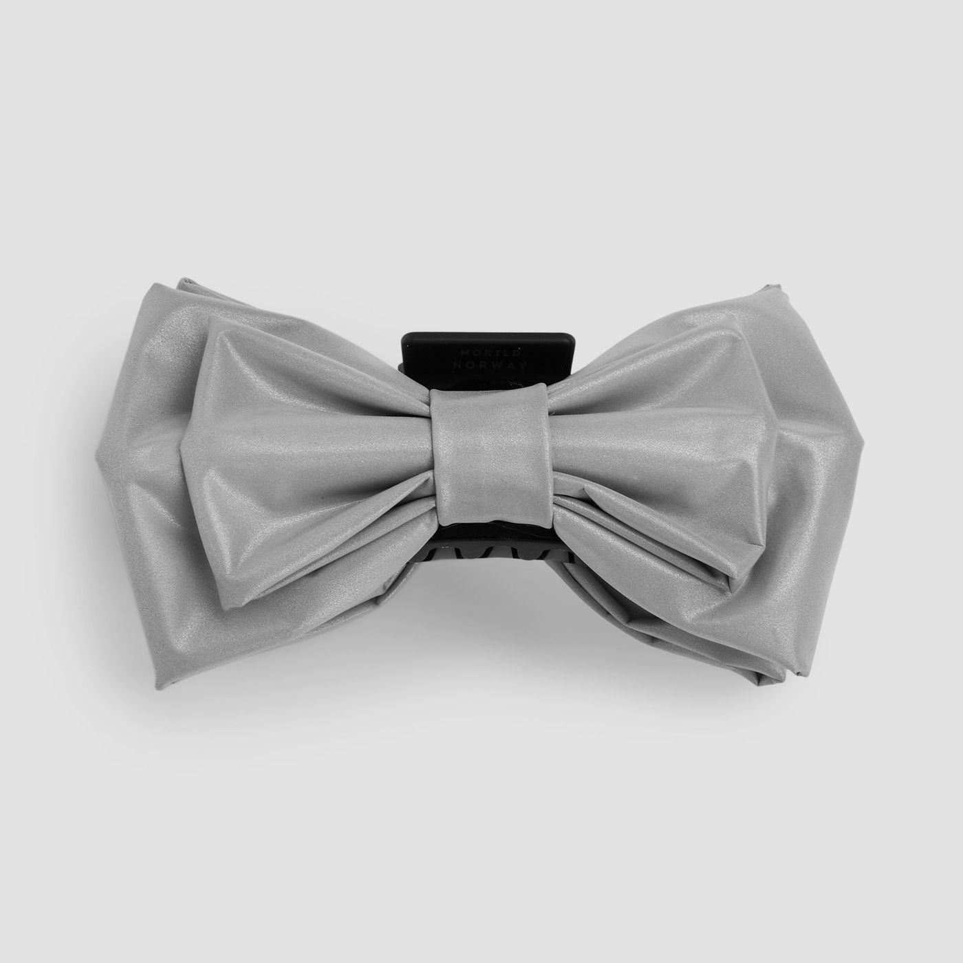 Morild Hårklype med stor sløyfe og refleks, sølv