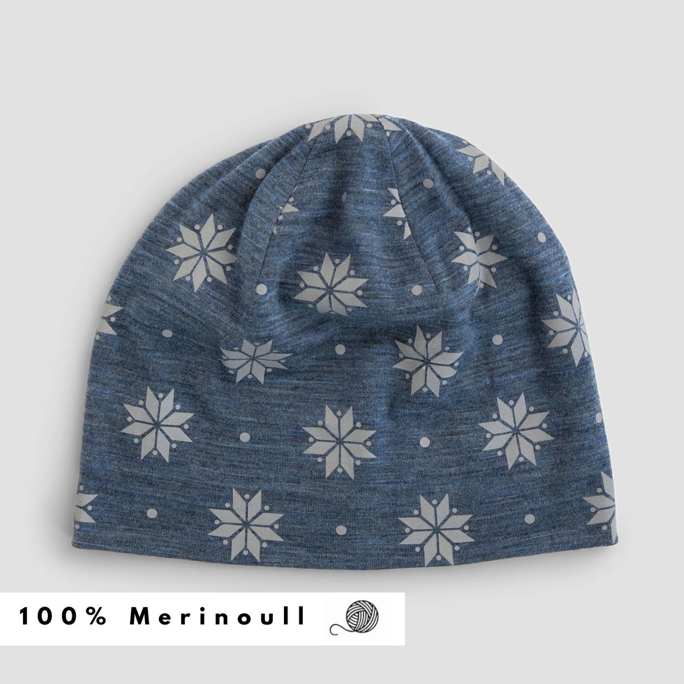 Morild Krystall lue med refleks, blå