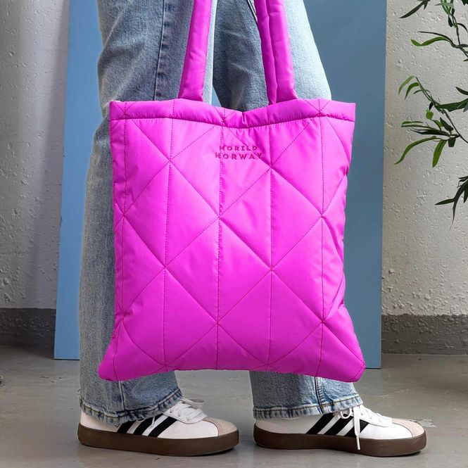 Hovedbilde Morild Se Meg Quilt Shopper med refleks, cerisse