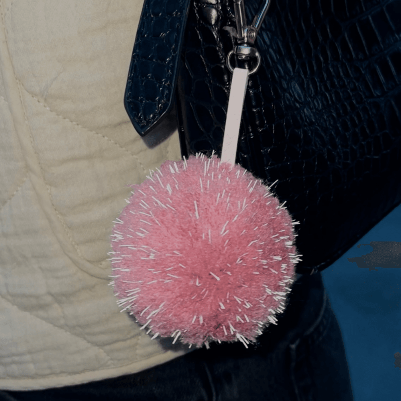 Morild Pom Pom dusk med refleks, rosa/sølvMorild Pom Pom dusk med refleks, rosa/sølv