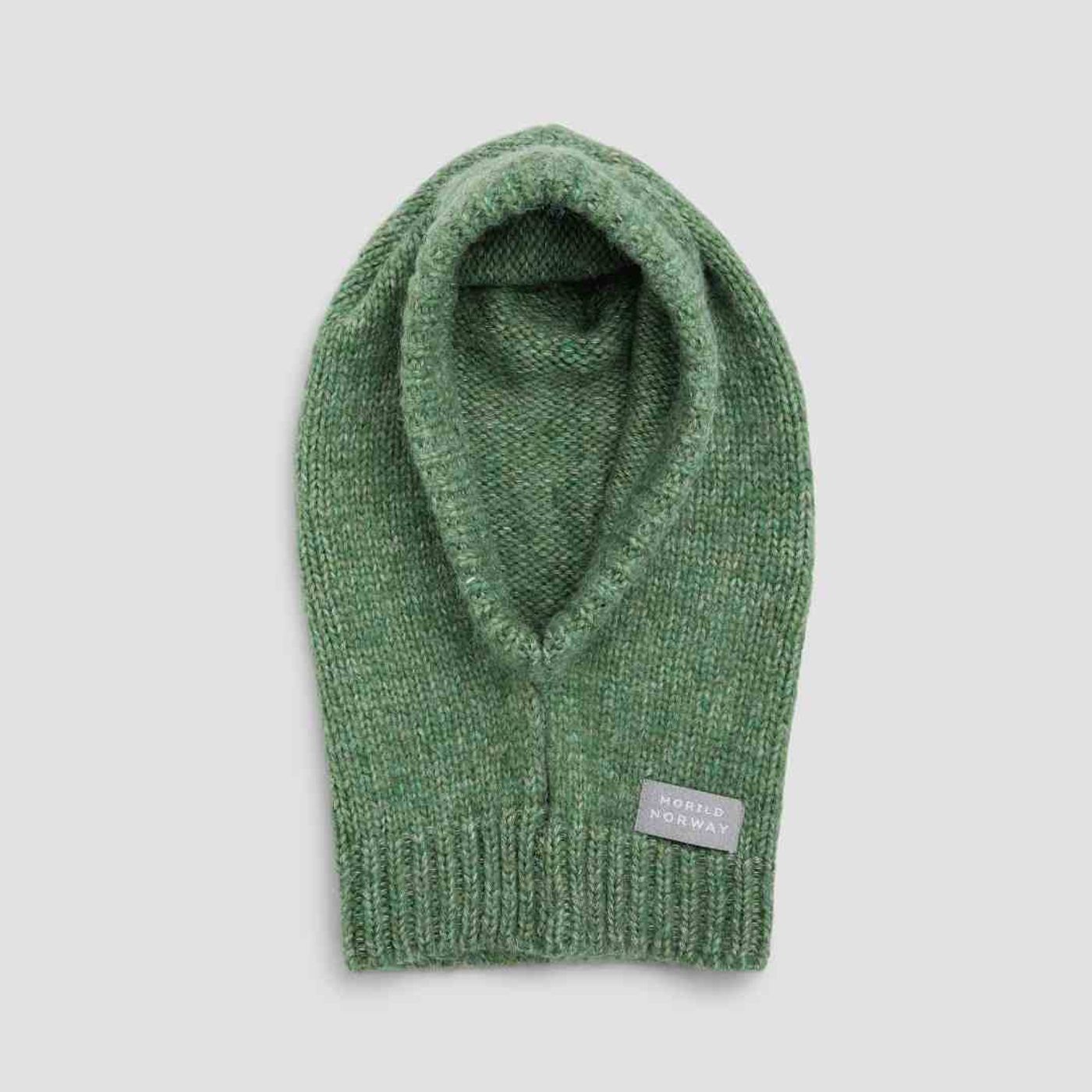 Morild Lun Knit hood med refleks, grønn - Outlet