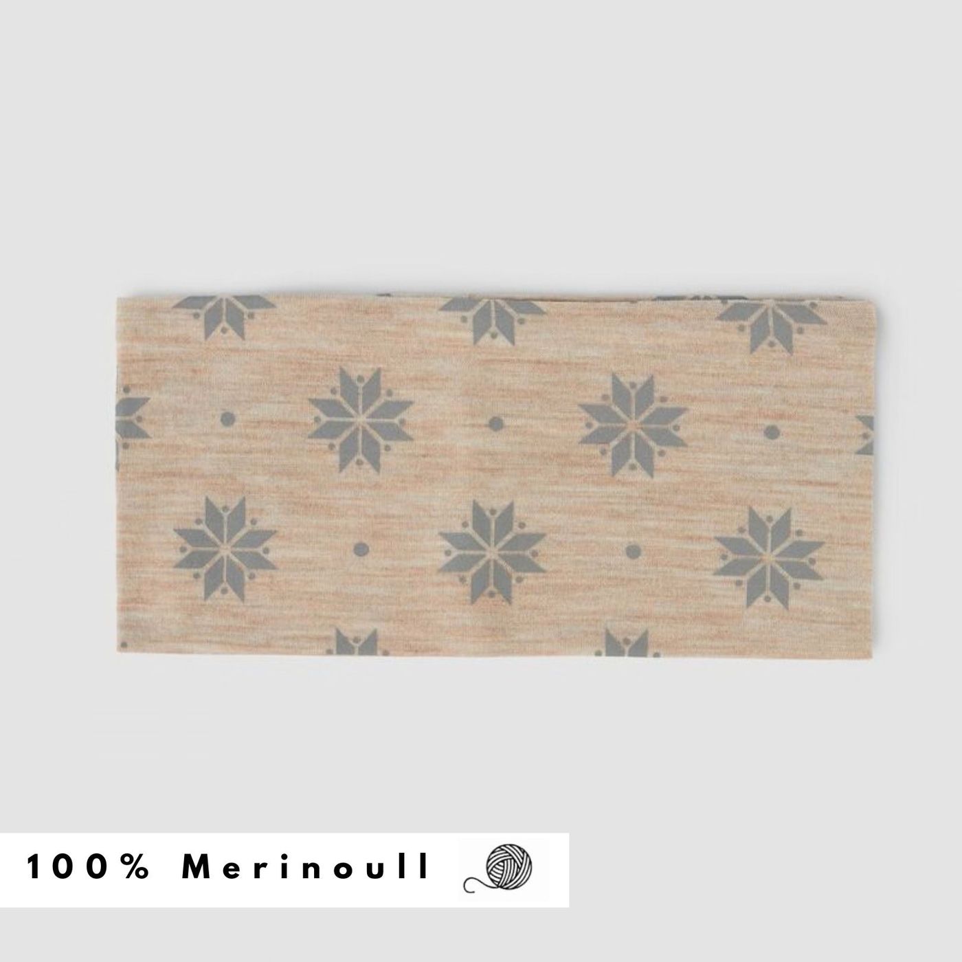 Morild Krystall pannebånd med refleks, lys beige