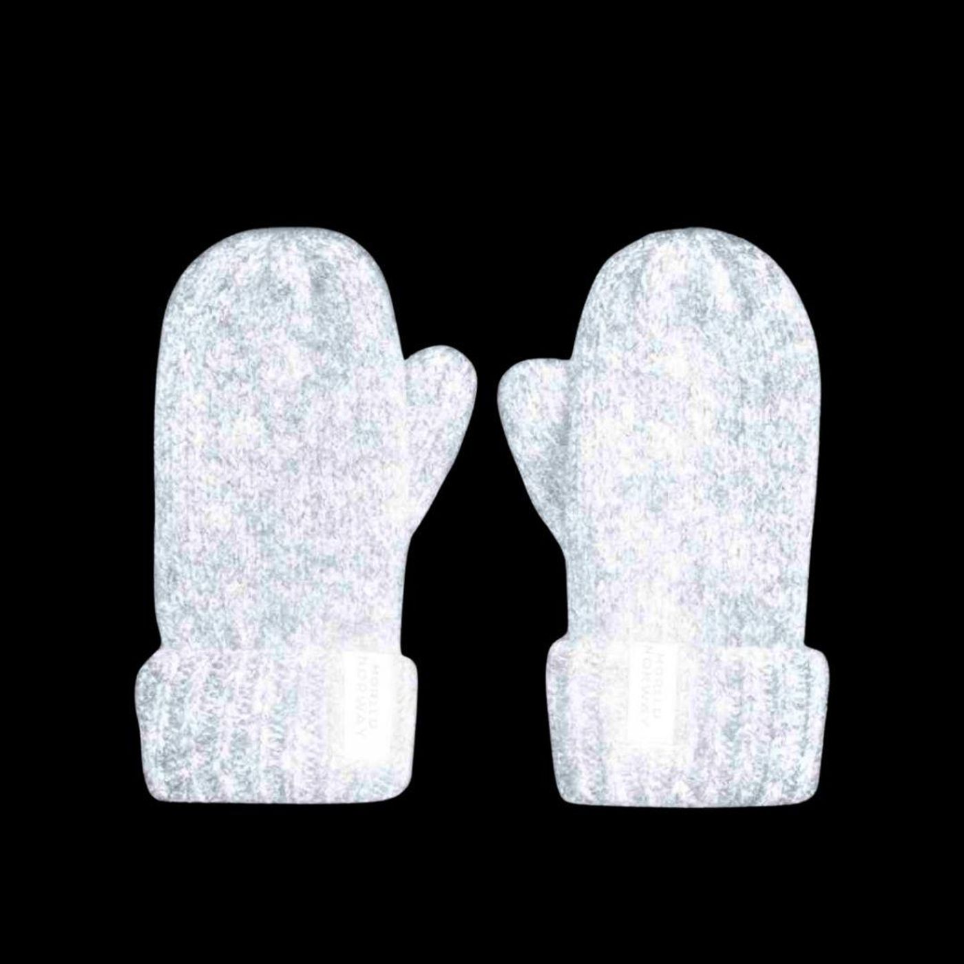 Morild Bibbi Velour Votter med refleks, sand