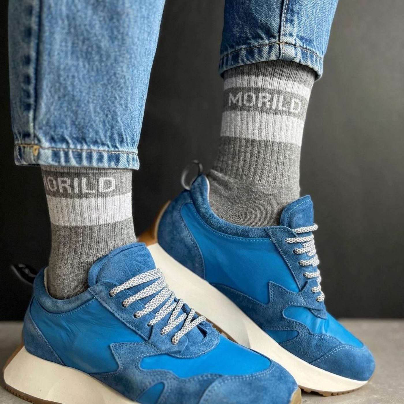 Morild Sokker med refleks, Mørk grå