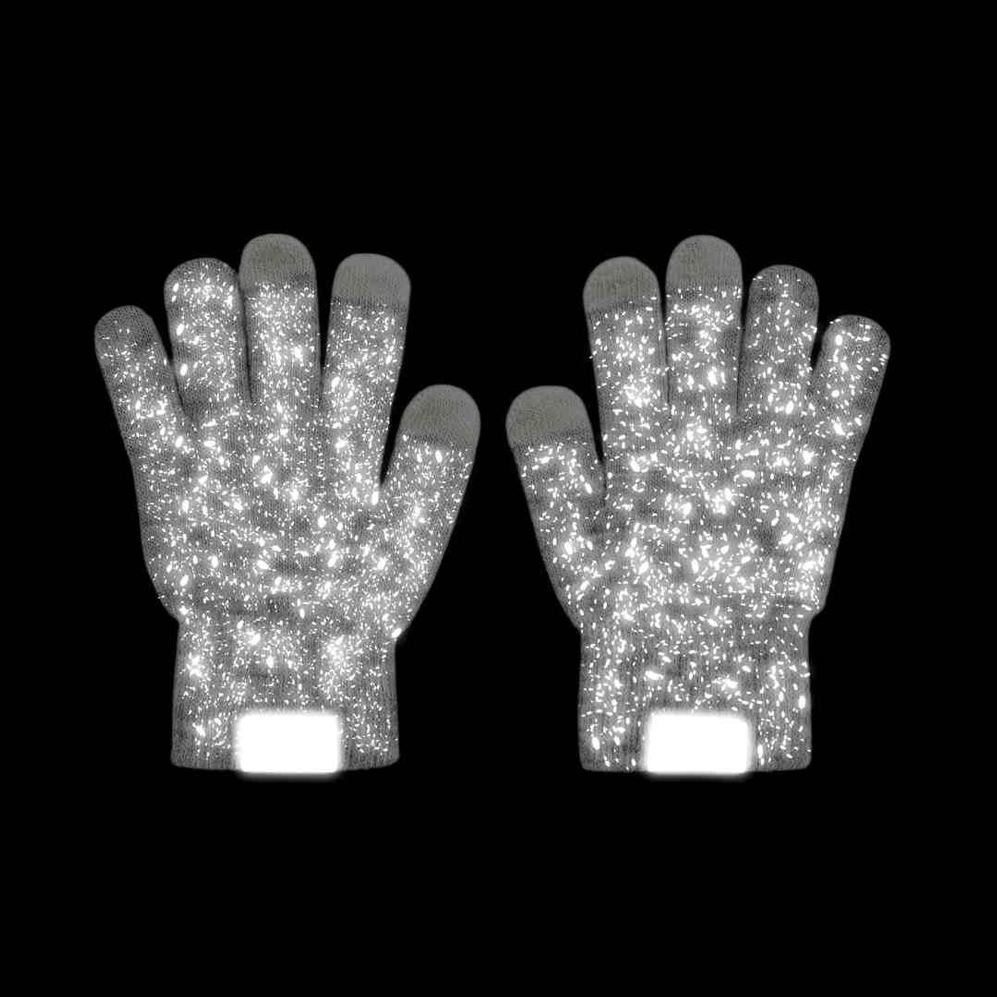 Morild Grid fingervanter med refleks 2-pk, grå