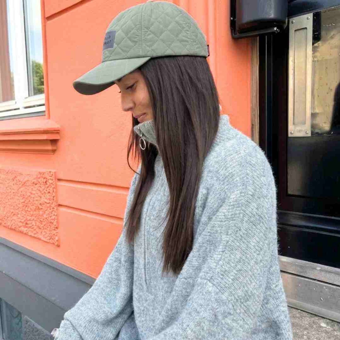 Morild Quilted Caps med refleks, oliven