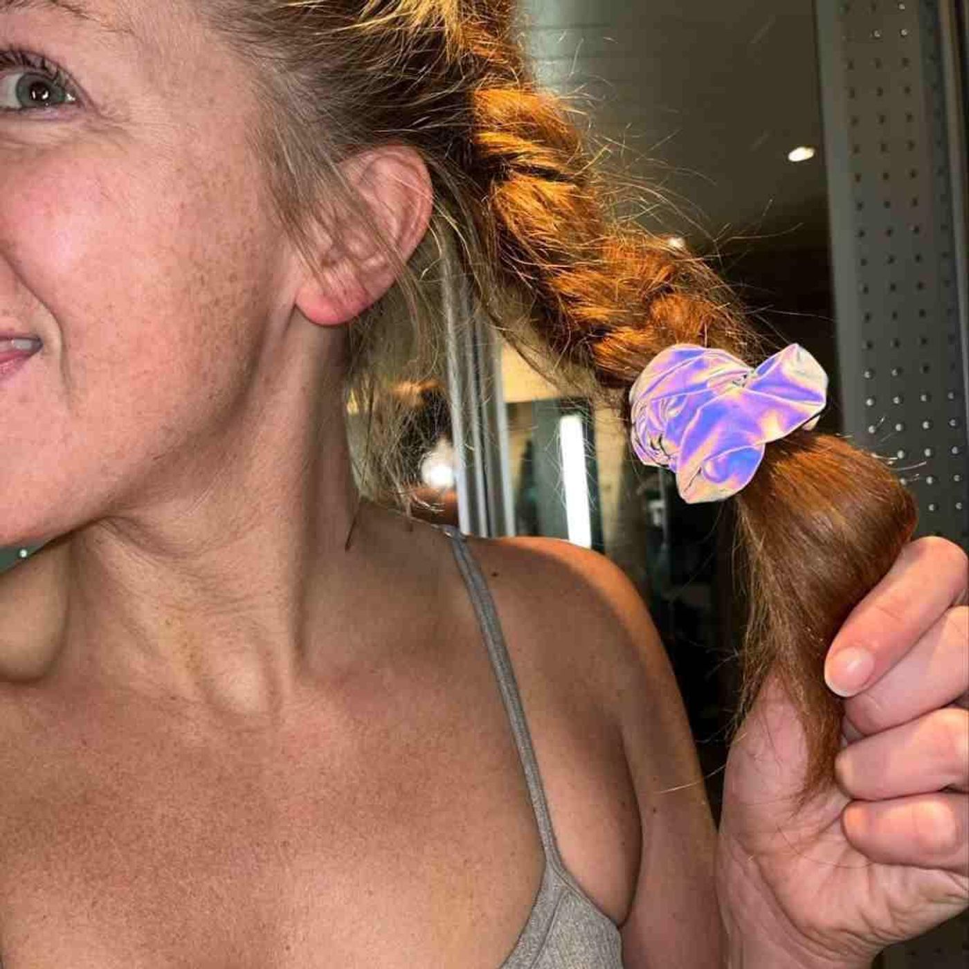 Morild Logo Scrunchie med refleks, sølv