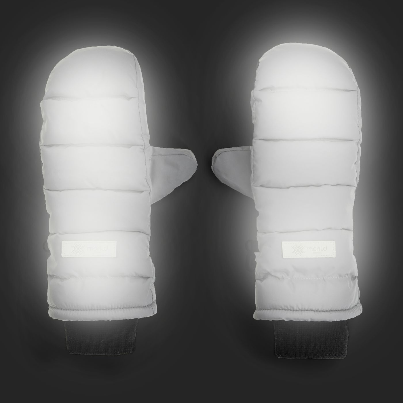 Morild Glød votter med refleks, sølv