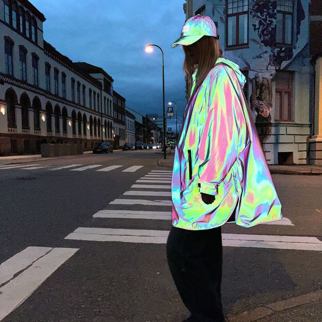 Hovedbilde Morild Magi Poncho med refleks, sort