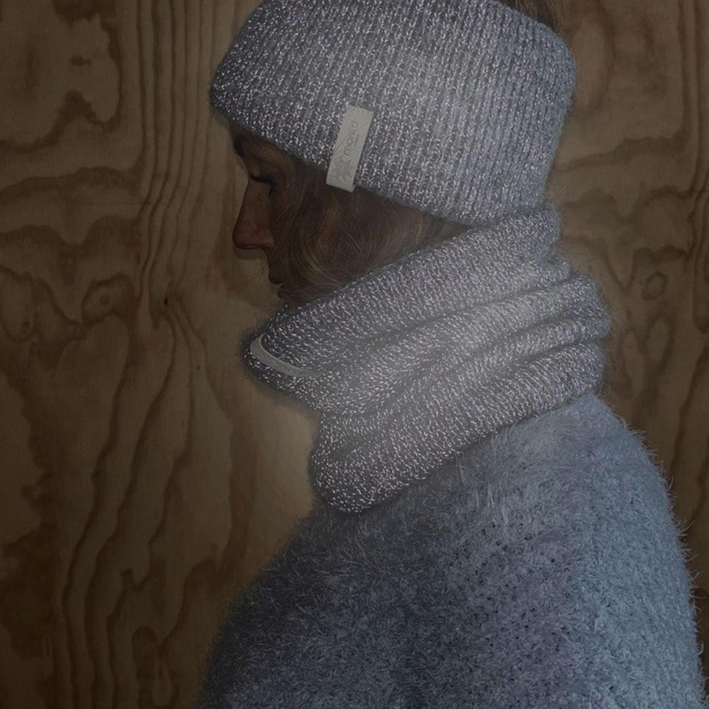 Morild Eirin hals med refleks, Lys Grå