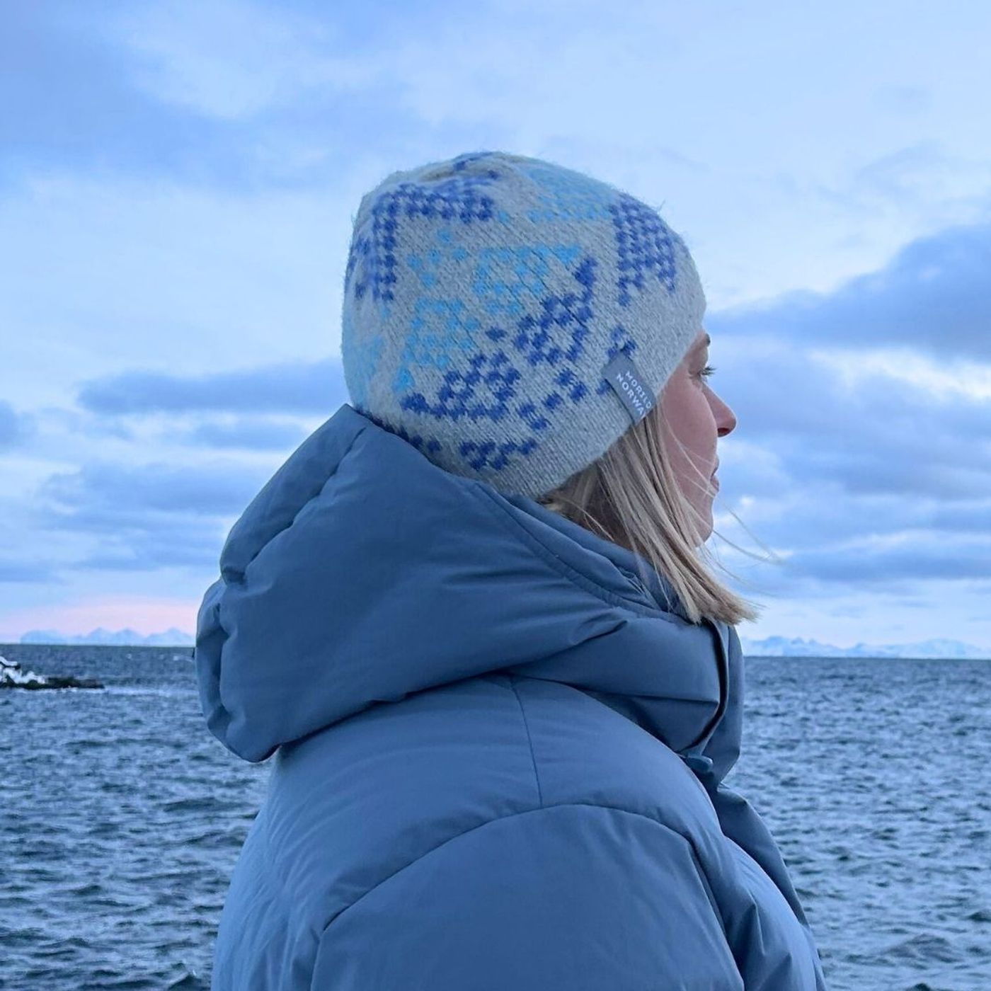 Morild Tradisjon lue med refleks, blå/kitt